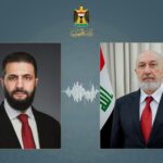 الرئيس العراقي نزار آميدي ونظيره السوري أحمد الشرع