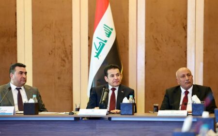 مستشار الأمن القومي العراقي قاسم الأعرجي، يترأس الاجتماع التنسيقي للجنة الوطنية لمكافحة التطرف العنيف المؤدي إلى الإرهاب