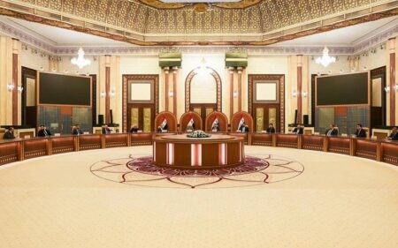 جانب من اجتماع ائتلاف ادارة الدولة في العراق