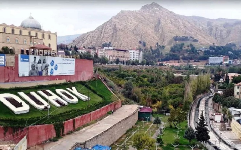 منظر لمدينة دهوك باقليم كوردستان
