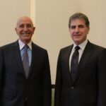 رئيس إقليم كوردستان نيجيرفان بارزاني يجتمع مع المبعوث الأمريكي الخاص إلى سوريا توم باراك