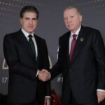 رئيس إقليم كوردستان نيجيرفان بارزاني يجتمع مع الرئيس التركي رجب طيب أردوغان