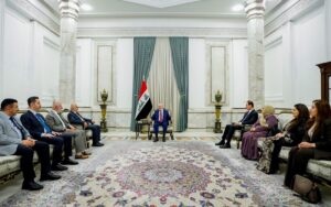 الرئيس العراقي نزار آميدي يستقبل وفداً من رؤساء الكتل الكوردستانية