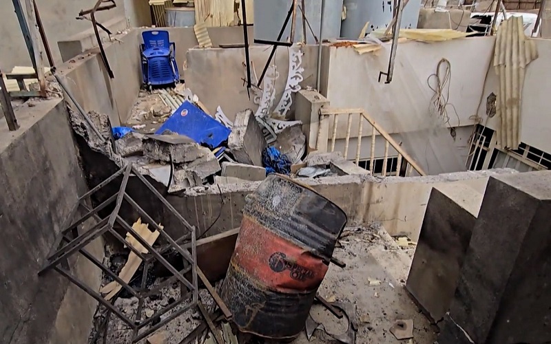 آثار هجوم على أربيل، عاصمة إقليم كوردستان