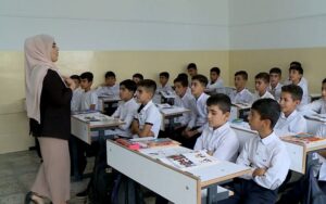 إحدى صفوف الدراسة في إقليم كوردستان