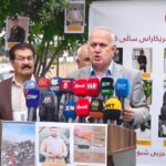 مؤتمر صحفي لرئيس مكتب العمال والفلاحين في الحزب الشيوعي الكوردستاني عثمان حمه سعيد