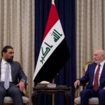 الرئيس العراقي نزار آميدي يستقبل رئيس مجلس النواب هيبت الحلبوسي