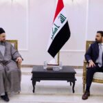 رئيس الوزراء العراقي علي فالح الزيدي يستقبل رئيس تيار الحكمة الوطني السيد عمار الحكيم