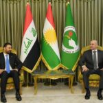 رئيس الاتحاد الوطني الكوردستاني بافل طالباني يستقبل رئيس الوزراء العراقي المكلف علي الزيدي