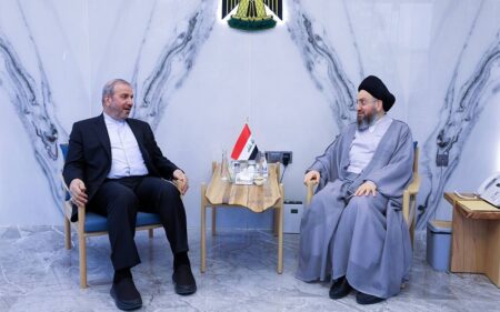 رئيس تحالف قوى الدولة الوطنية السيد عمار الحكيم يستقبل السفير الإيراني لدى العراق محمد كاظم آل صادق
