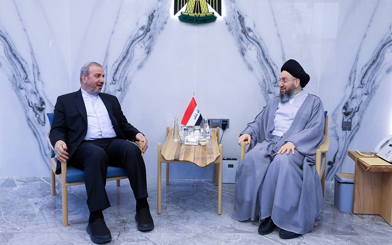 رئيس تحالف قوى الدولة الوطنية السيد عمار الحكيم يستقبل السفير الإيراني لدى العراق محمد كاظم آل صادق