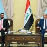 رئيس الوزراء العراقي علي فالح الزيدي يلتقي رئيس ائتلاف دولة القانون نوري المالكي