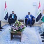 رئيس تيار الموقف الوطني علي حمه صالح يستقبل رئيس الوزراء العراقي المكلف علي الزيدي