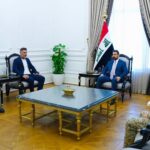 رئيس الوزراء العراقي علي فالح الزيدي يستقبل وفداً ممثلاً عن زعيم التيار الوطني الشيعي السيد مقتدى الصدر