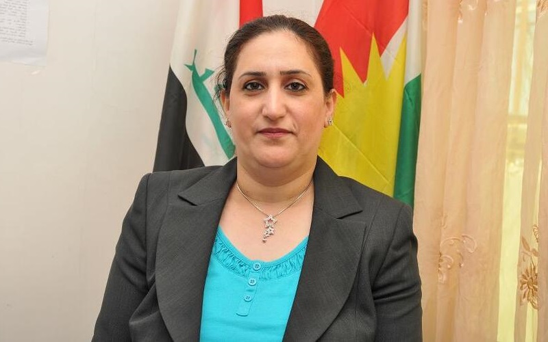 عضو مجلس النواب العراقي عن الحزب الديمقراطي الكوردستاني أشواق جاف