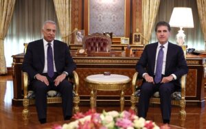 رئيس إقليم كوردستان نيجيرفان بارزاني يستقبل رئيس الوزراء العراقي الأسبق مصطفى الكاظمي