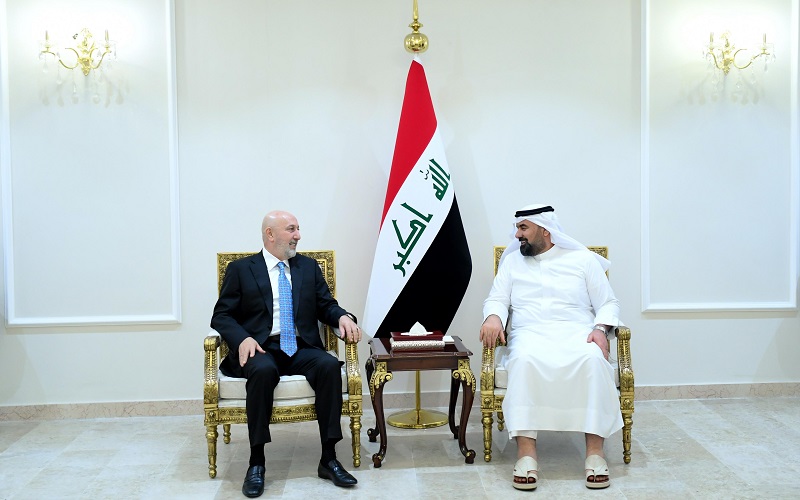 الرئيس العراقي نزار آميدي يلتقي رئيس مجلس النواب هيبت الحلبوسي