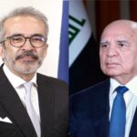 وزير الخارجية العراقي فؤاد حسين، ونظير البرتغالي باولو رانجيل