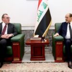 رئيس ائتلاف دولة القانون نوري المالكي يستقبل القائم بأعمال السفارة الأمريكية لدى العراق جوشوا هاريس