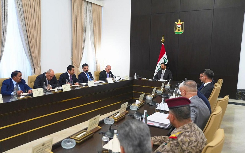 اجتماع المجلس الوزاري للأمن الوطني العراقي برئاسة القائد العام للقوات المسلحة رئيس الوزراء علي فالح الزيدي