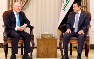 مستشار الأمن القومي العراقي قاسم الأعرجي يستقبل السفير الأسترالي في بغداد غلين مايلز