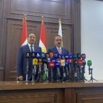 مؤتمر صحفي مشترك لمحافظ أربيل أوميد خوشناو ومحافظ بغداد عطوان العطواني