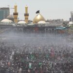 جانب من مراسم زيارة عاشوراء في كربلاء المقدسة