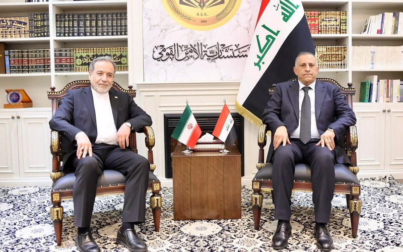 مستشار الأمن القومي العراقي قاسم العبودي يستقبل وزير الخارجية الإيراني عباس عراقجي