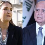 وزير الخارجية العراقي فؤاد حسين ونظيرتها الأيرلندية هيلين ماكنتي