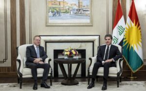 رئيس إقليم كوردستان نيجيرفان بارزاني يستقبل السفير الفرنسي لدى العراق باتريك دوريل