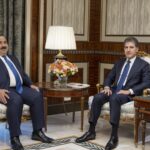 رئيس إقليم كوردستان نيجيرفان بارزاني يستقبل رئيس تحالف العزم مثنى السامرائي