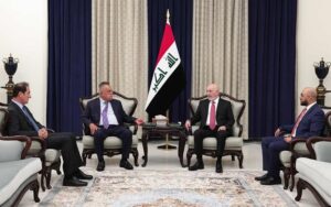 الرئيس العراقي نزار آميدي يستقبل المشرف على تشكيلات الاتحاد الوطني الكوردستاني في محافظتي كركوك وصلاح الدين آسو مامند