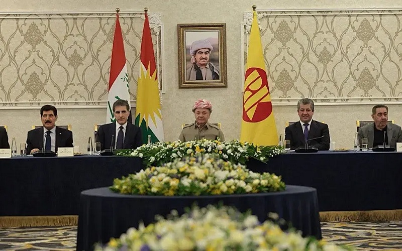 اجتماع اللجنة المركزية للحزب الديمقراطي الكوردستاني برئاسة رئيس الحزب مسعود بارزاني