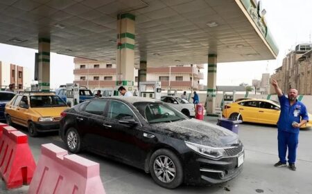 إحدى محطات الوقود في العراق