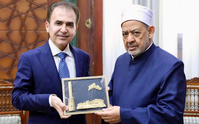 شيخ الأزهر أحمد الطيب يستقبل وزير الأوقاف والشؤون الدينية في إقليم كوردستان بشتيوان صادق