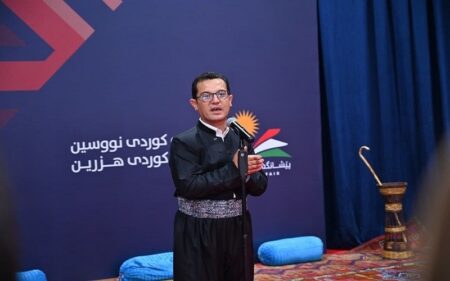 المشرف والمنظم لمعرض الكتاب الكوردي في مدينة أربيل ريبين فتاح