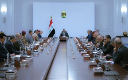 اجتماع طارئ لمجلس الأمن الوطني العراقي برئاسة القائد العام للقوات المسلحة رئيس مجلس الوزراء علي فالح الزيدي