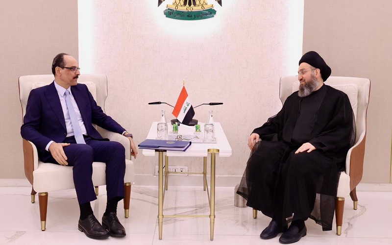 رئيس تحالف قوى الدولة الوطنية السيد عمار الحكيم يستقبل رئيس جهاز المخابرات التركي إبراهيم قالن