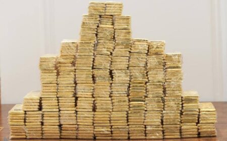الذهب المسترد في قضية وكيل وزارة النفط العراقية لشؤون التصفية الموقوف بتهمة الفساد عدنان الجميلي