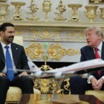 الرئيس الأمريكي دونالد ترامب يستقبل رئيس الوزراء العراقي علي الزيدي