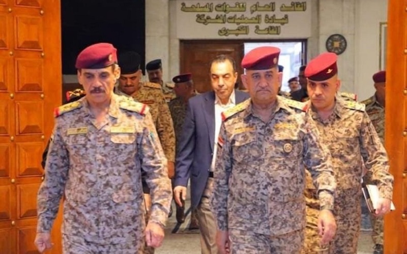 رئيس أركان الجيش العراقي الفريق أول الركن عبد الأمير رشيد يار الله، ونائب قائد العمليات المشتركة الفريق أول الركن قيس المحمداوي
