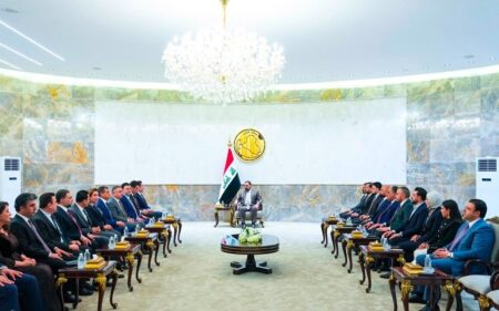 رئيس مجلس النواب العراقي هيبت الحلبوسي يستقبل وفد كتلة الحزب الديمقراطي الكوردستاني النيابية