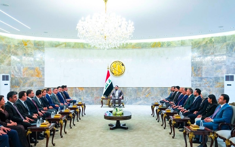 رئيس مجلس النواب العراقي هيبت الحلبوسي يستقبل وفد كتلة الحزب الديمقراطي الكوردستاني النيابية