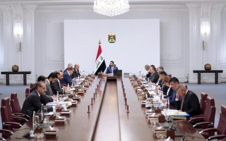 اجتماع مجلس الوزراء العراقي برئاسة رئيس الوزراء علي فالح الزيدي