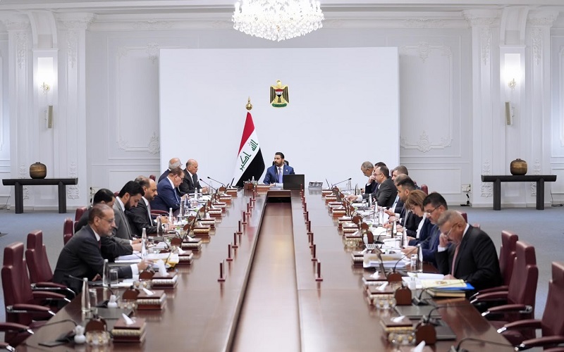 اجتماع مجلس الوزراء العراقي برئاسة رئيس الوزراء علي فالح الزيدي