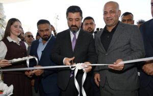 وزير العدل العراقي خالد شواني يفتتح مجمع الدوائر العدلية في قضاء خانقين بمحافظة ديالى شرقي البلاد