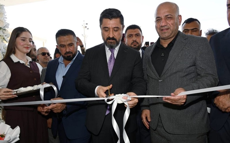وزير العدل العراقي خالد شواني يفتتح مجمع الدوائر العدلية في قضاء خانقين بمحافظة ديالى شرقي البلاد