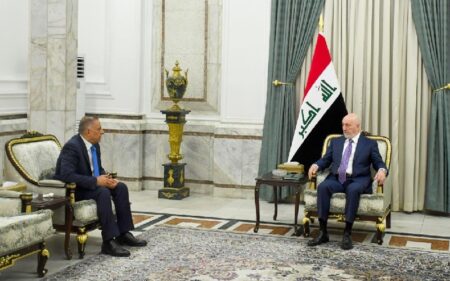 الرئيس العراقي نزار آميدي يستقبل مستشار الأمن القومي قاسم العبودي