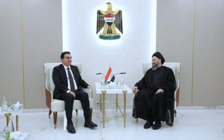 رئيس تحالف قوى الدولة الوطنية السيد عمار الحكيم يستقبل النائب الثاني لرئيس مجلس النواب العراقي فرهاد أتروشي
