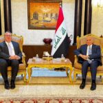 وزير الخارجية العراقي فؤاد حسين يستقبل القائم بأعمال السفارة الأمريكية في بغداد جوشوا هاريس